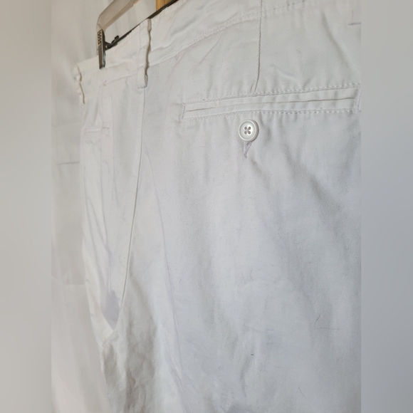 White Mens Jean Shorts Pockets Zipper Size 40 - Picture 6 of 6